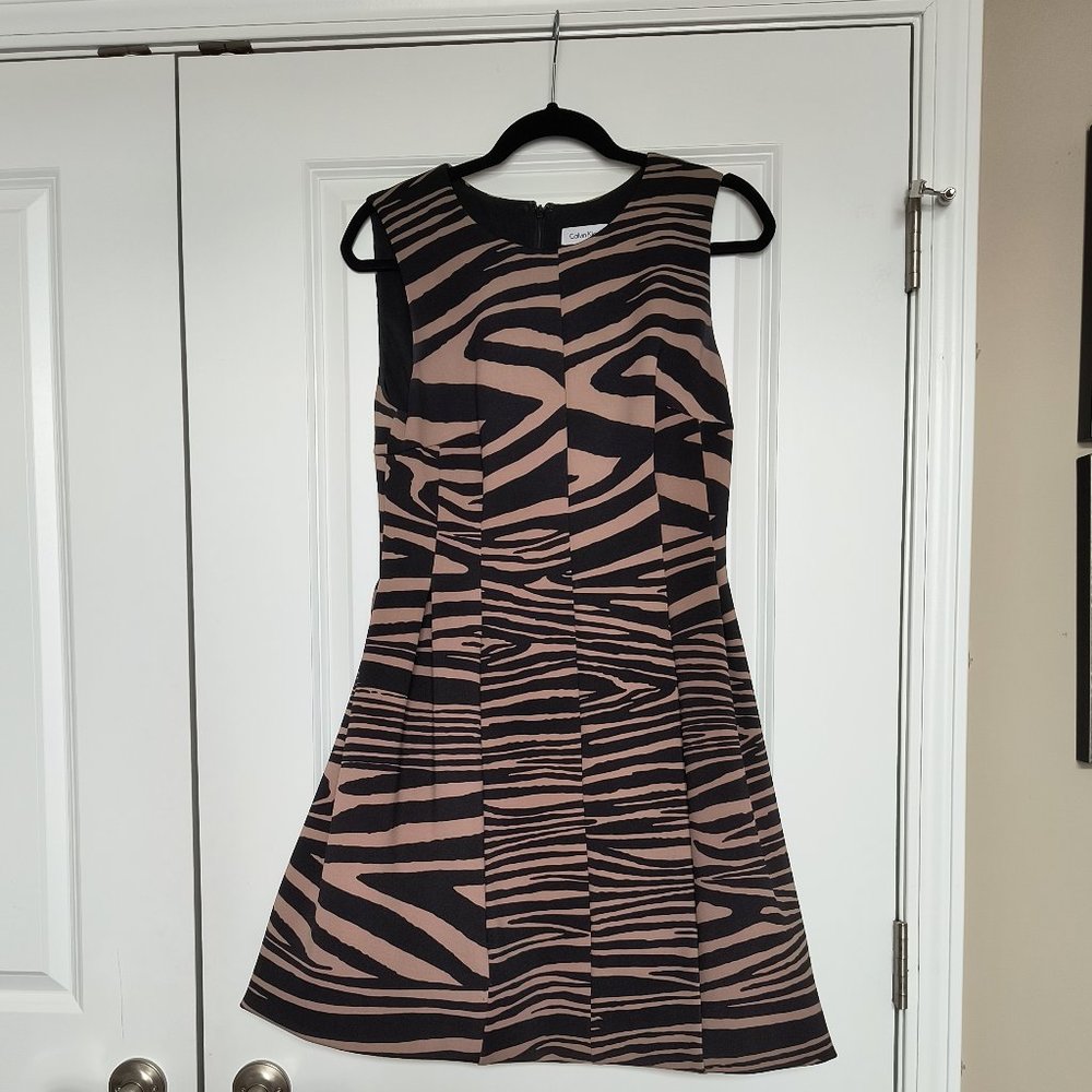 Calvin Klein Animal Print Dress Size 10